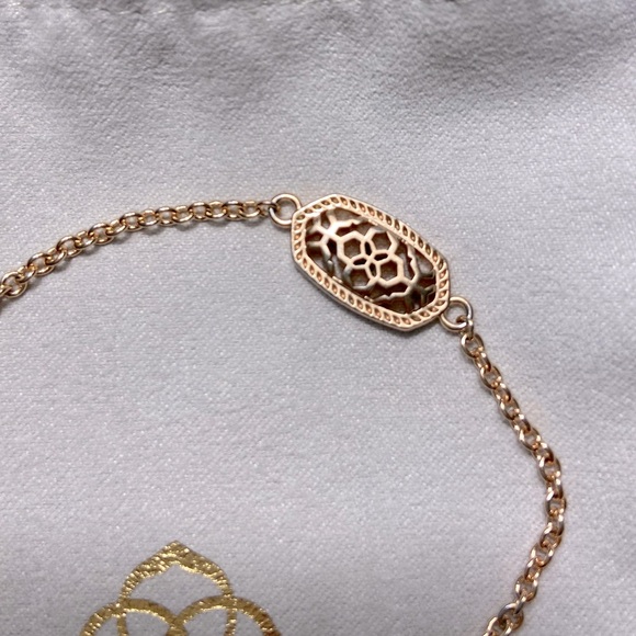 Kendra Scott Adjustable Gold Elaina Filigree Bracelet - Picture 4 of 5